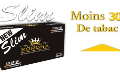 Tubes à cigarette slim de la marque Korona