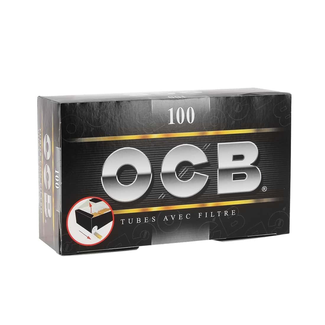 Tube cigarette OCB par 100, Boite de tubes à cigarettes