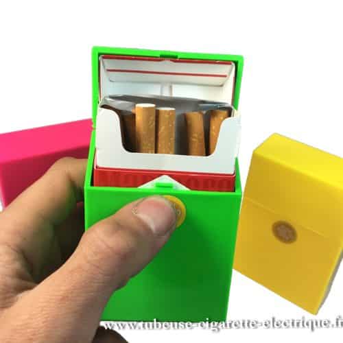 Boite a cigarette push pour ranger le paquet neutre !