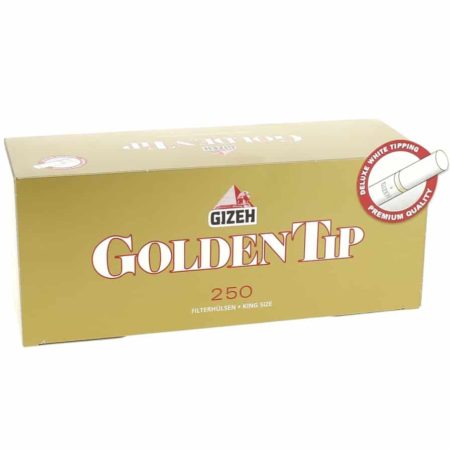 tube cigarette gizeh golden tip