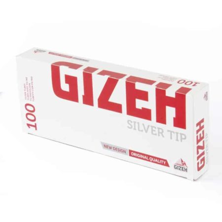 tube cigarette gizeh silver tip