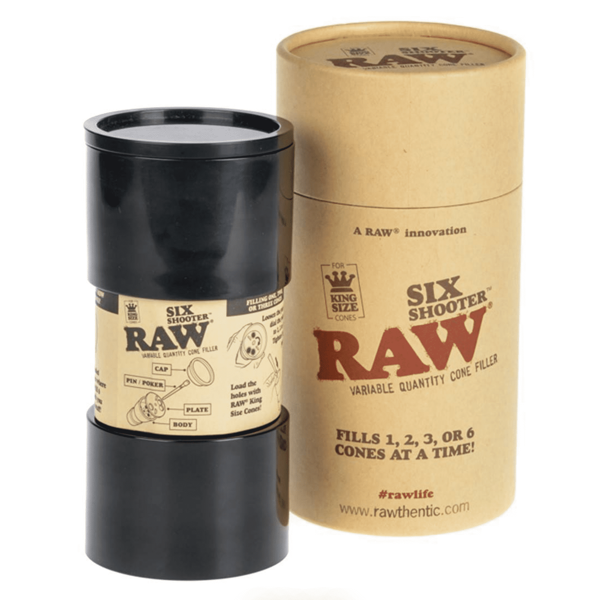 RAW SIX SHOOTER : Remplisseur 6 Cones Raw