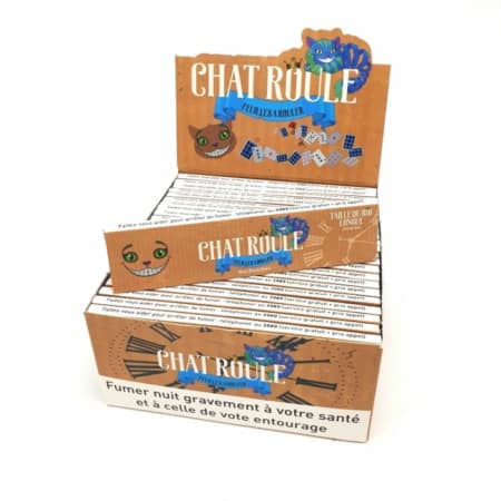 feuille chat roule slim non blanchi brown