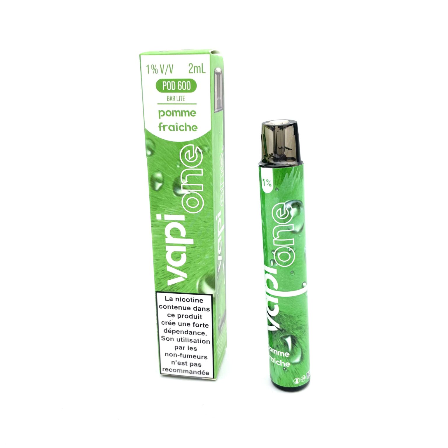 Puff Vapi One Pomme Fraiche 600 Puffs Livré en 24/72h