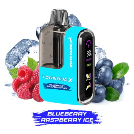 Tornado x 25000 Puff White Rabbit 2% Nicotine Blueberry Raspberry Ice (100% légale)