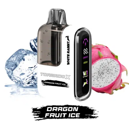 Tornado x 25000 Puff White Rabbit 2% Nicotine Dragon Fruit Ice (100% légale)