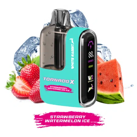 Tornado x 25000 Puff White Rabbit 2% Nicotine Strawberry Watermelon Ice (100% légale)