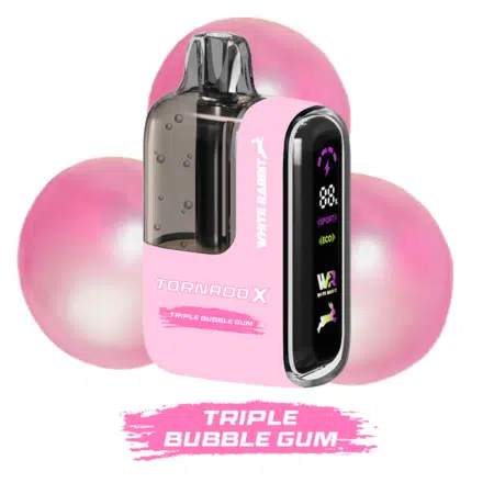 Tornado x 25000 Puff White Rabbit 2% Nicotine Triple Bubble Gum (100% légale)