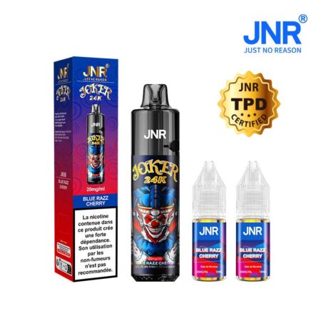 JRN 24000 Puffs 2% Nicotine (100% légale) Blue Razz Cherry – Image 2