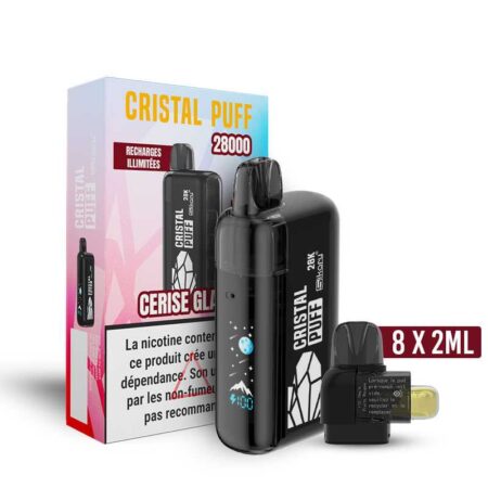 Cristal Puff 28K — Cerise Glacée (100% Légale)