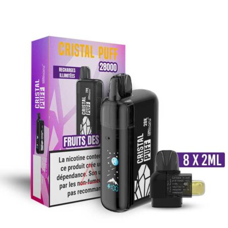 Cristal Puff 28K — Fruits des bois (100% Légale)