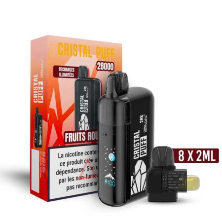 Cristal Puff 28K — Fruits Rouges (100% Légale)