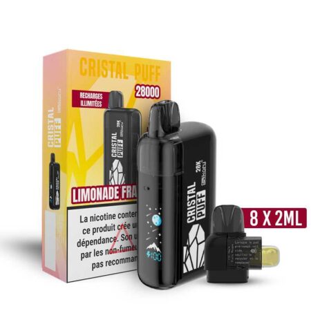 Cristal Puff 28K — Limonade Framboise (100% Légale)