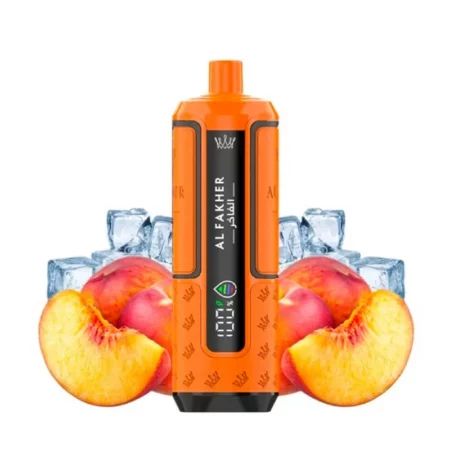 Puff Al Fakher Hyper Max 30k 0,6% – Peach Ice (100% légale)