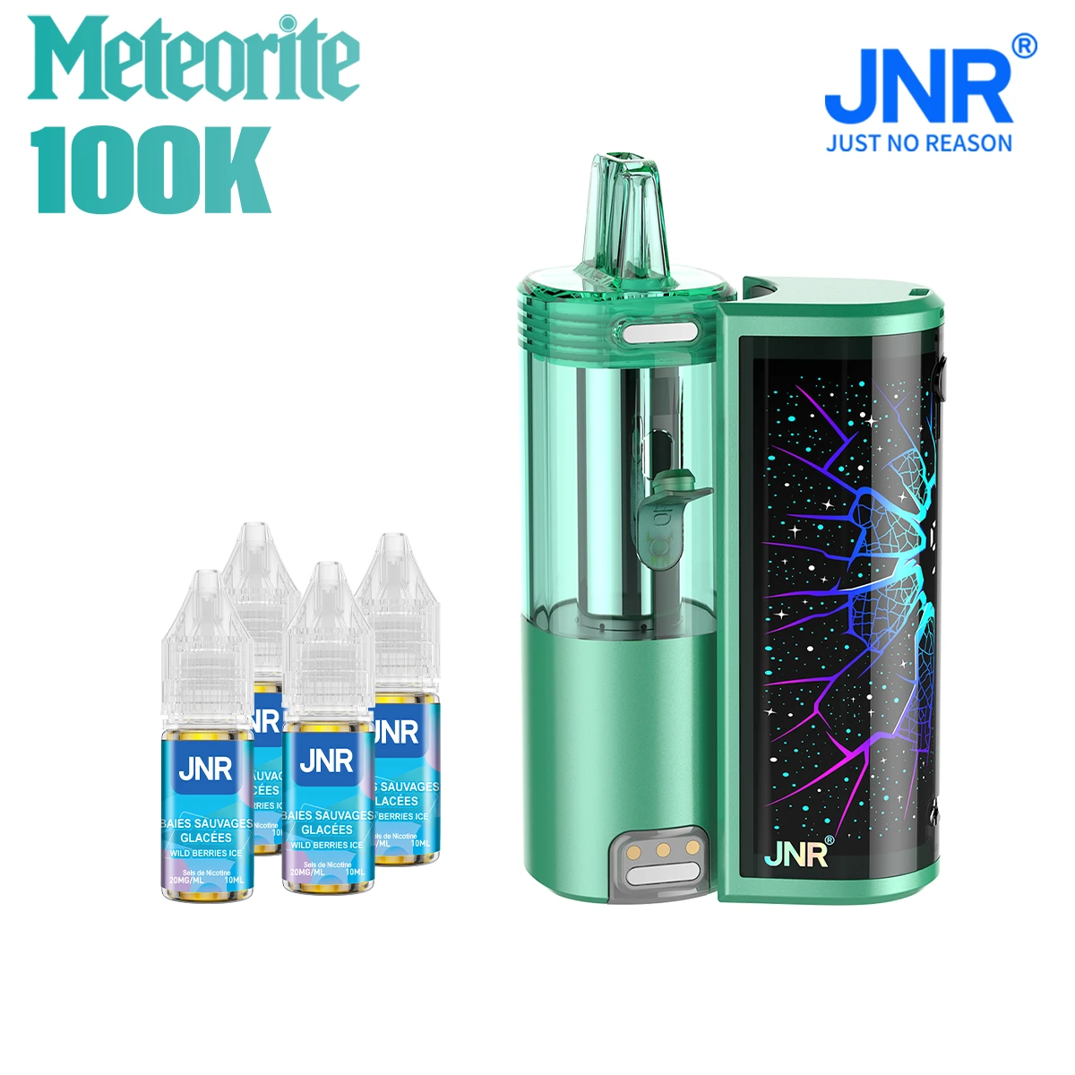 Puff JNR Météorite 100k Wild Berries Ice 2% Nicotine (100% légale)